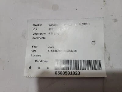 Alternador usado compatible con: Ford Explorer 2010 4,6 L 3 V grado A Foto 1 de 4