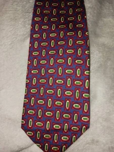 Vintage Polo Ralph Lauren Academia silk tie made by hand USA geometric Old Money - Picture 1 of 3