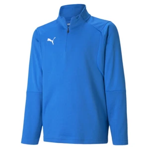 PUMA Liga Training 14 Zip Pullover Youth Boys Blue Casual Athletic Outerwear 655 - Picture 1 of 2