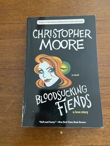 SIGNED Bloodsucking Fiends by Christopher Moore Paperback 2004 - Picture 1 of 9