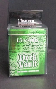 Card Cases and Deck Boxes Ultra Pro Deck Vault Green Steel Alloy Deck Box NEW (J - Picture 1 of 1