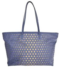 FENDI Zucca Spalmati Star Pattern Perforated Shoulder Tote Bag Leather 67EA447