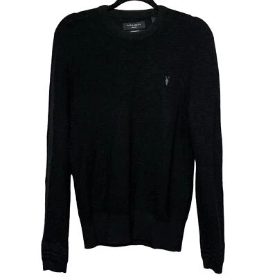 ALLSAINTS Ivar Merino Crew Neck Ramskull Sweater / Size-Medium  - Image 1 of 4