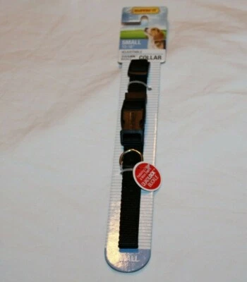 Ruffin' It Small Adjustable Quadlock Buckle Dog Collar - Black - Image 1 of 2