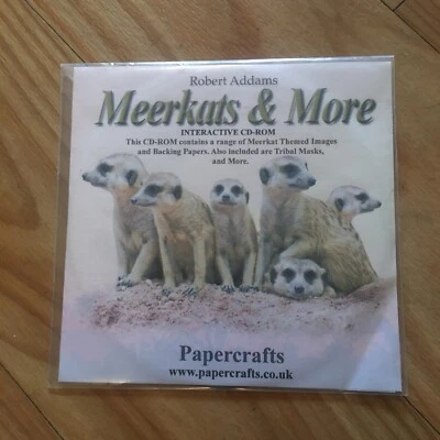 Robert Addams - Meerkats & More CD Rom Paper Crafts Card Making Pc / Mac - Image 1 of 4