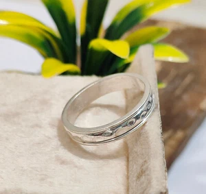 Spinner Ring Handarbeit Ring 925 Silber Daumen Bandring einige Größen verfügbar A7 - Bild 1 von 6