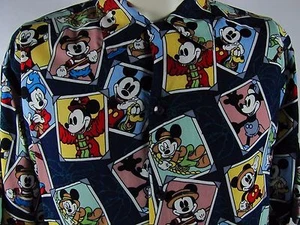 Disneyana Clothiers 2001 Mickey Mouse Shirt Family Reunion Disney Sz M - Picture 1 of 7
