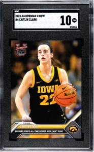 2023 Bowman U Now #4 Caitlin Clark SGC 10 GEM MINT Iowa Scoring Leader 2082 Made - Picture 1 of 17