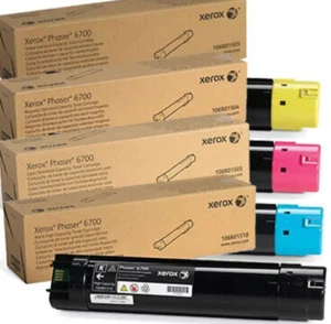 Xerox Imaging Units (50,000 pages) Phaser 6700 Black Cyan Magenta Yellow - Picture 1 of 11