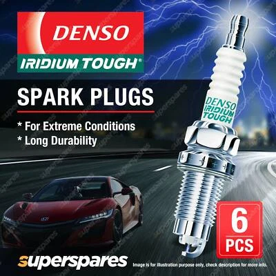 6 x Denso Iridium Tough Spark Plugs for Porsche 911 996 Boxster 986 Cayenne 9PA - image 1 of 3