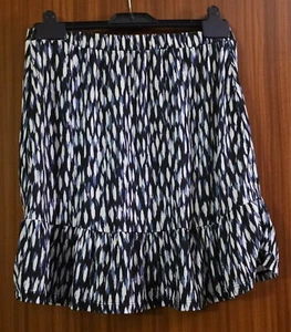 Lipsy frill skirt 12 - blue/navy/white - Picture 1 of 2