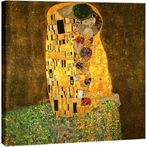 Wieco Art Extra Large The Kiss by Gustav Klimt Famous Oil Paintings Reproduction - Picture 1 of 5