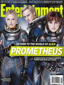Entertainment Weekly Magazine Prometheus Charlize Theron Michael Fassbender - Picture 1 of 12