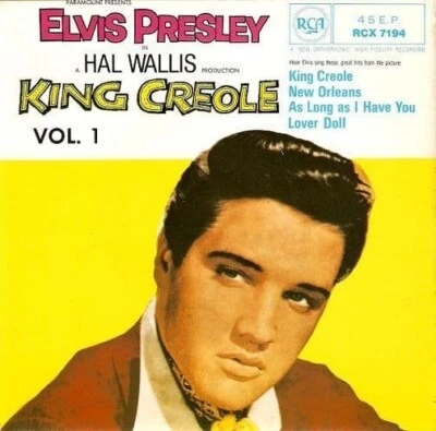ELVIS PRESLEY King Creole Vol. 1 EP Vinyl Record Single 7 Inch RCA Rock And Roll - Image 1 of 4