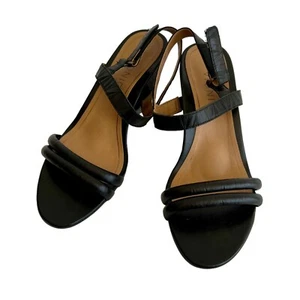 Vionic Keilsandaletten schwarz Leder Damen Größe US 6,5 EU 36,5 wenig gebraucht - Bild 1 von 10