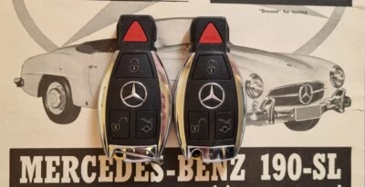Two Mercedes Benz Smart Key Fob A B C D E S Class A180 C220 E220 S350 X2 - Image 1 of 2