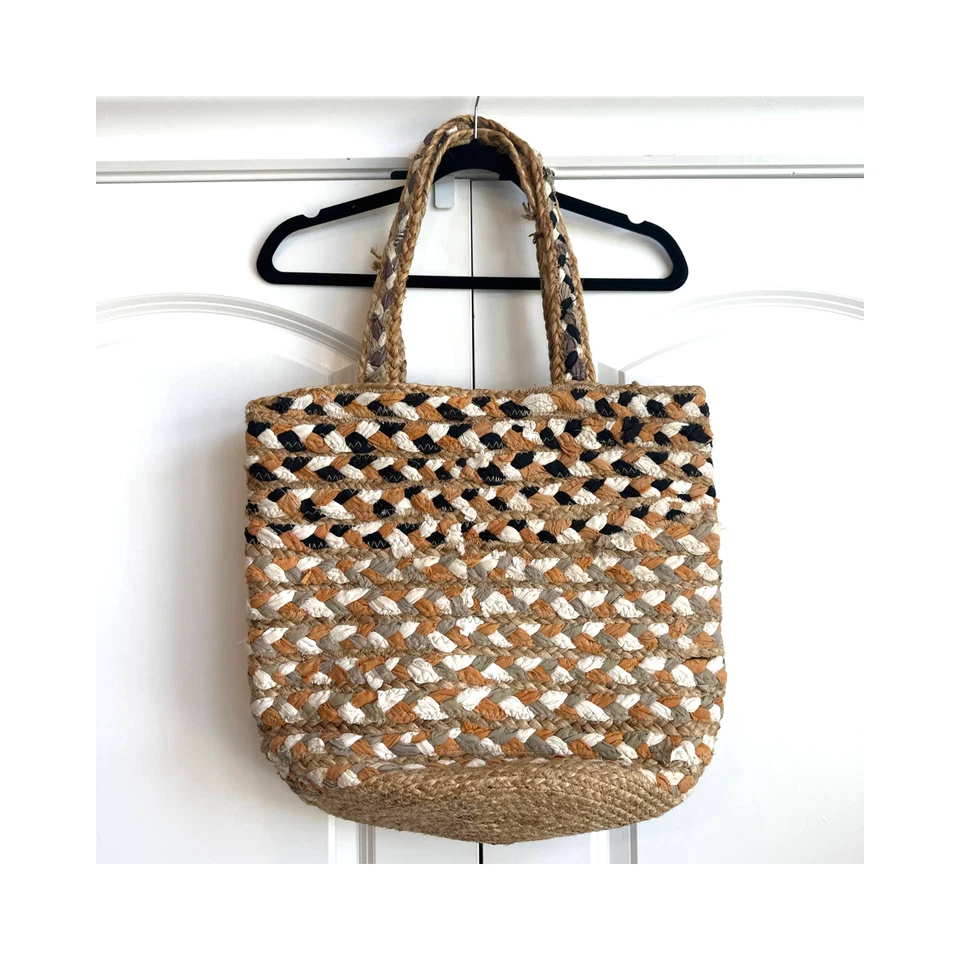 Magid Multi-color Natural Jute boho Shoulder Tote - Image 1 of 4