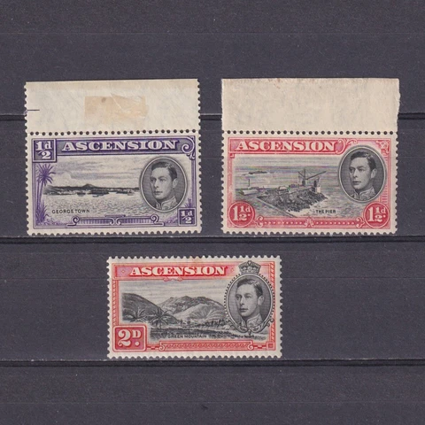 ASCENSION 1938, SG# 38-41, CV £29, part set, Perf 13½, MH/MNH Cover