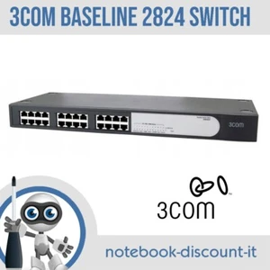 3com Baseline Switch 2824 3CBLUG24A Switch 24-port Gigabit 10/100/1000 Ethernet - Imagen 1 de 1