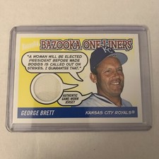 2004 Topps Bazooka One-Liners Relics George Brett #BOL-GB HOF