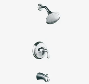 KOHLER Forte Polished Chrome Single 1 Handle Tub and Shower Set with Faucet - Picture 1 of 4