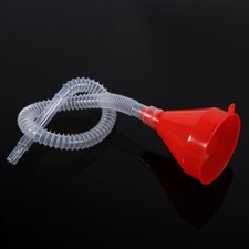 Imbuto di riempimento in plastica veicolo con beccuccio tubo morbido versare olio strumento benzina