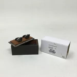 Joseph Abboud Men's Deck of Card Cufflinks, Gunmetal - 8RVA 80025 - Picture 1 of 6