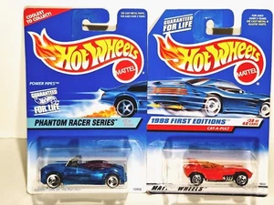 Hot Wheels Lot 1998 First Editions Cat-a-pult #681 & 1996 Power Pipes #531 - Picture 1 of 4