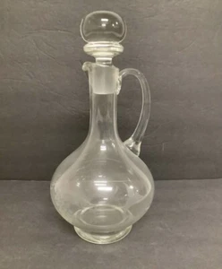 Vintage Liquor Decanter w/ Etched Grapes - Picture 1 of 7