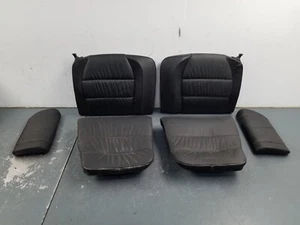2004 Porsche 911 Turbo 996 Black Leather Rear Seat Set #6958 M3 - Picture 1 of 9