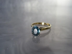VINTAGE RING KOMPLETT GEPUNZT 18K MASSIV GOLD & PLATIN ECHT NATÜRLICHER SAPHIR - Bild 1 von 15