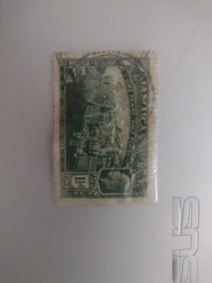 Jamaica 1919 1 1/2d verde SG80a reentrada importante buen usado Foto 1 de 2