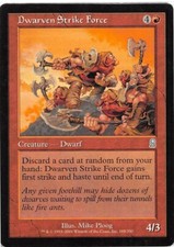 Dwarven Strike Force *Uncommon* Magic MtG x1 Odyssey MP