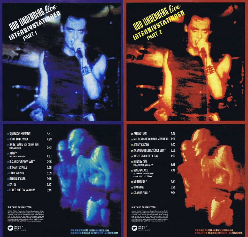 Udo Lindenberg: Intensivstationen 1+2 20 Songs! Dig. remastered! Zwei neue CD! - Bild 1 von 1