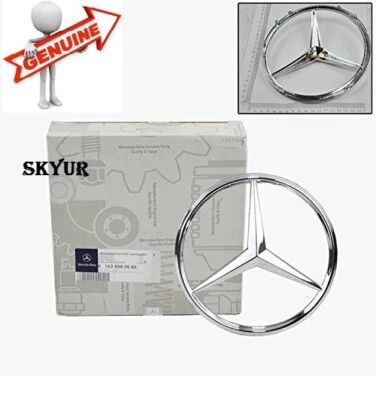 Parrilla delantera emblema estrella para Mercedes W163 ML320 ML350 ML430 ML500 ML55 ORIGINAL Foto 1 de 4