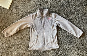 Girl's The North Face NF0A34TV Osolita Fleece Gray Pink Jacket Size Large 14-16 - Picture 1 of 7