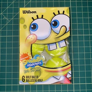 Wilson Nickelodeon SpongeBob SquarePants 6 Golf Balls New In Box - Picture 1 of 6