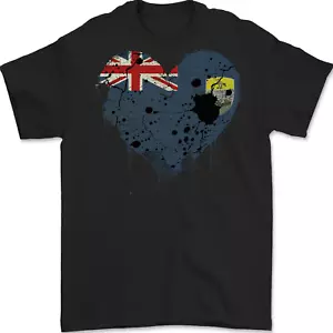 Love Bandera Saint Helena Fútbol Hombre Camiseta 100% Algodón - Bild 1 von 2