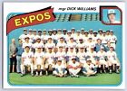 MONTREAL EXPOS CHECKLIST / DICK WILLIAMS 1980 TOPPS NO 479 EXMINT+/NRMINT  51263