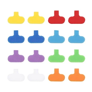 16 Pcs 1.14 x 1.5 Inch Cable Labels Write on Cord Label Tag 8 Color - Afbeelding 1 van 6