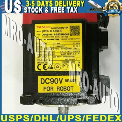 1PC New Fanuc A06B-0114-B855#0048 Servo Motor Fast Shipping US Free TAX - Image 1 of 4
