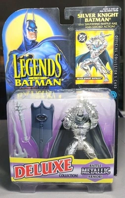 蝙蝠侠传奇银骑士蝙蝠侠豪华版金属盔甲肯纳 1995 — 第 1/4 张图片