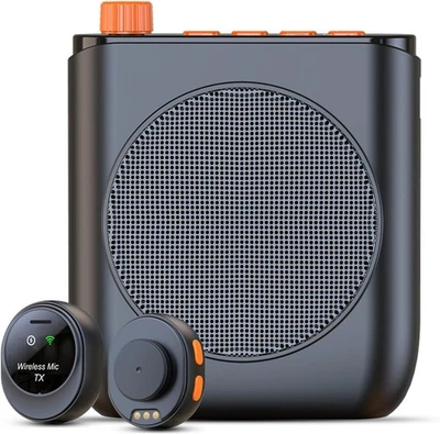 Amplificador de voz inalámbrico con micrófono de solapa inalámbrico, altavoz portátil Foto 1 de 4