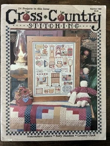 Cross Country Stitching Magazine Sept/Oct 1989 - 24 Cross Stitch Patterns - Picture 1 of 14