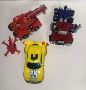 3 TRANSFORMERS ROBOTS IN DISGUISE 2001 HIGHTOWER HOT SHOT & OPTIMUS PRIME ARMADA - Picture 1 of 2