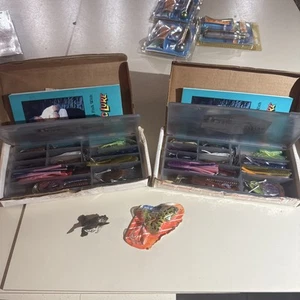 Kit de señuelos voladores de colección Alex Langer como se ve en TV gusanos de goma nuevo stock antiguo - Imagen 1 de 10