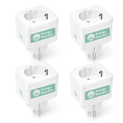 Wifi Connected Socket (Type F), 16A Smart Socket Power Consumption with Voice an - Image 1 of 4