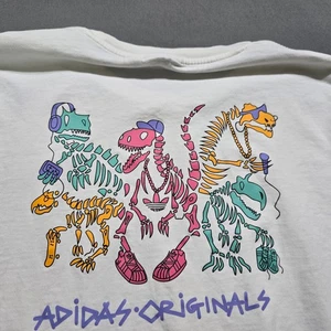Adidas ORIGINALS HERREN LUSTIGES DINO LANGARM T-SHIRT TEE GRAFIKDRUCK Medium - Bild 1 von 9