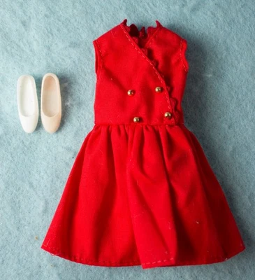 Vestido e sapatos vintage Clone Skipper Red Sensation ou Cricket divertido e extravagante - Imagem 1 de 2
