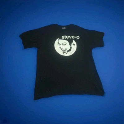 Firmado Autografiado Steve-O ~ CAMISETA Talla L ~ Jackass Foto 1 de 3